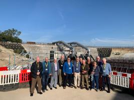 The group overlooking the entrance to the tunnel