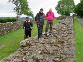 Intrepid Rotarians walking Hadrian's Wall in stages.