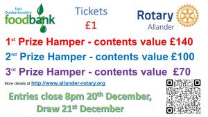 Raffle for 3 Food & Drink Hampers