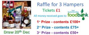 Raffle for 3 Food & Drink Hampers