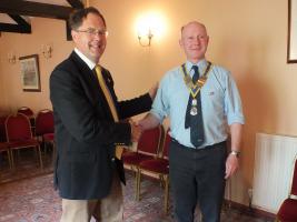 Handover to new 2016/17 President Jonathan Watts