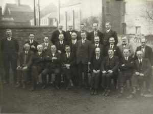 Hucknall rotarians pictured at the Inaugural meeting on 2nd March 1926