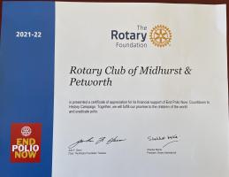 Certificate of Appreciation