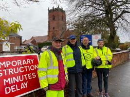 Knutsford Rotary in action at the Acts of Remembrance 2023