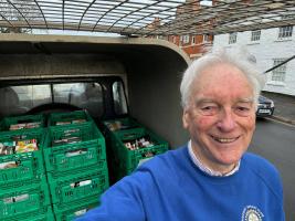 Club member Clive Bath and his Landrover