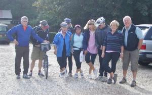 Rotarians cycling in Holland September 2010