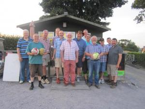 The Denbigh Rotary Club Footgolfing team following an enjoyable session at the Silver Birch Golf Club