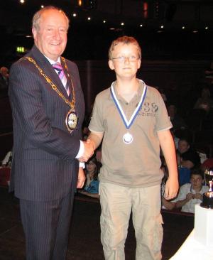 Rotarian Ian Graham, President of the Rotary Club of Aylsham with Great Yarmouth Rotary Club President Gillian Brown