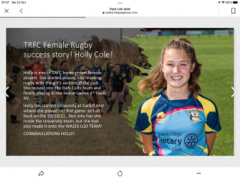 Supporting the female Trowbridge Rugby Club Teams