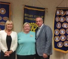 Fellowship visit to Rotary Club of  Anaheim Hills in California, USA
