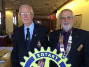 Rtn. Derek Houghton and Rtn. President Martin Keable