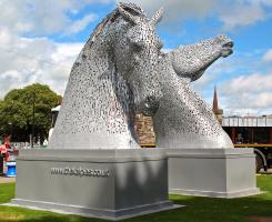 The Kelpies arrive in Kirkcudbright