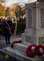 President Janice laid a wreath on behalf of the club.