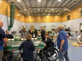 Students playing Table Cricket