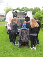 PC 633 Lynn Law with some of the children including Liam.