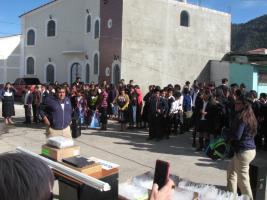 Presentation of new books to a school in Xela(Quetzaltenango), Guatemala