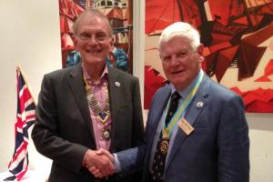 Deputy District Governor Jim and President Chris