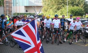Three counties cycle ride start