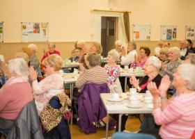 Some senior citizens and Rotarians who enjoyed the afternoon concert.