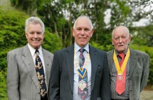 Past President John hands over the reins to President Brian and Vice President Roger.