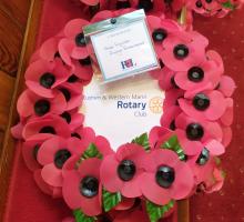 Wreath laid on Remembrance Sunday - 13 November 2022