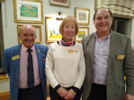 Chichester visitors with President Julian
