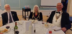 The Mayor, Cllr Anne Rickard, Cllr David Rickard and Club President Mike Green