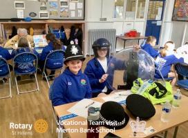 Pupils at Merton Bank Primary School  Careers Project