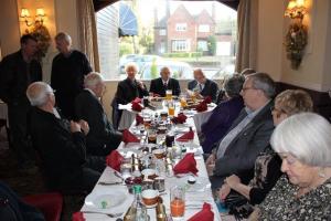 Christmas meal with local residents