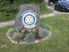 One of the boundary stones