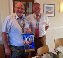 John Butler District Governor meets Portland President Dave Shaw