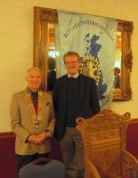 President Jim and lunch speaker Dr Iain Matthews.