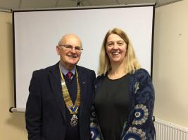 President John with Becky from Swindon Night Shelter