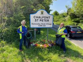 Litter Picking in Chalfont St Peter 20 May 2023