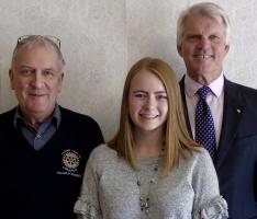 President Kimberley Baird attends Rotary lunch meeting