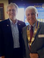 Past President Andrew Thomson hand over the presidency to Claudio Duran on the 2nd July 2024