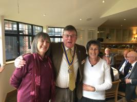 Ruthie with President Richard and Ronnie Smith