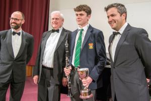 Fred Blackshaw with adjudicators Nathan Williamson, Derek Harrison & Florian Mitrea