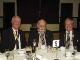 Club Presidents, Bill McNeill (Dennistoun), Bill Liggatt (Rutherglen) & Robert Dickie (Cambuslang).