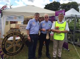 OUr stand and some of our helpers 