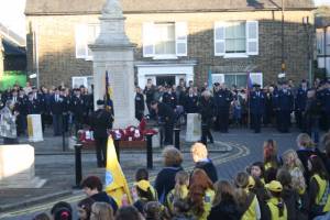 President Alan places the Club's wreath