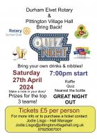 Quiz Night - Pittington Village Hall