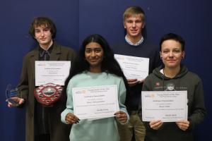 From the left:  Huw O’Shea, Nilany Sathiyaseeian, George Millington and Sevyn Vitelli