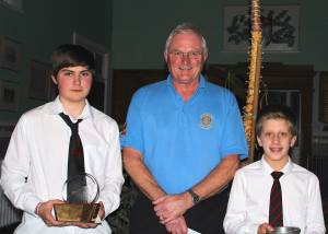 President Colin with the Senior and Junior Youth Speaks Winners