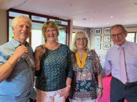 Torrington Rotary Presidents Linda and Stephen with secretary Jan and past President Andy
