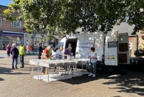 Rotary Saturday Morning Book Selling Service in Place Villerest, Storrington 
