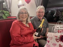 Valentines Night Quiz winners Jan & Rod