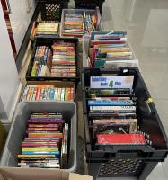 Books sorted and ready for distribution 