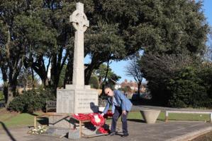 Wreath Laying at the War Memorial