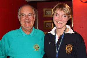 District Governor Peter Noble & President Sarah Holley